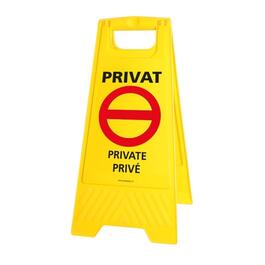 Warnaufsteller Privat
