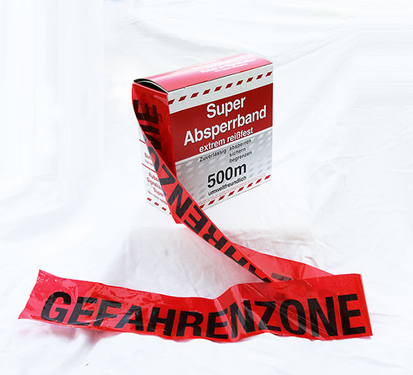 Absperrband Gefahrenzone